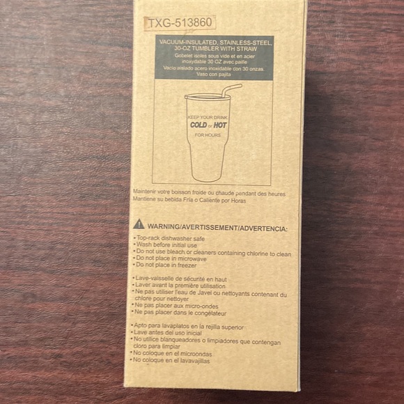Brand new, never used. Nice, 30 ounce vacuum insulated stainless steel Tumblr. - Picture 2 of 7